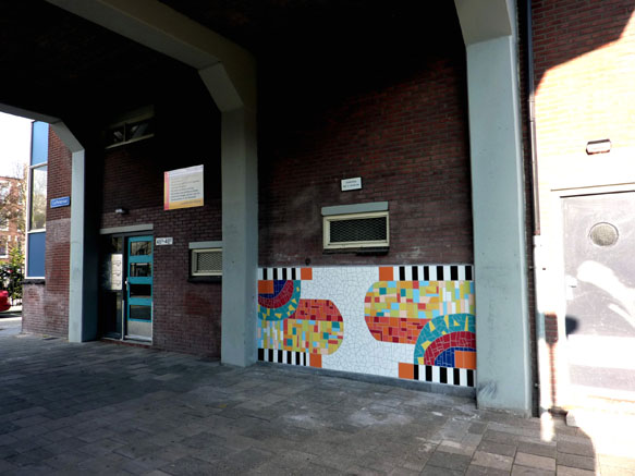 Mozaiek onderdoorgang Gaffelstraat